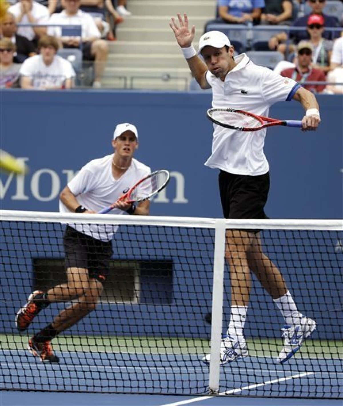 Famous Tennis Player Daniel Nestor with His Partner at the US Open Wallpaper