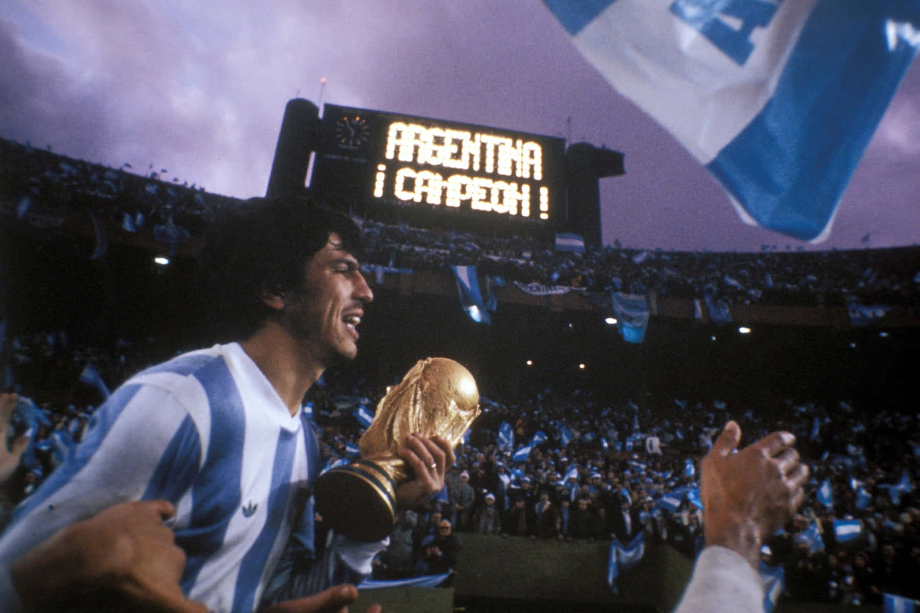 Daniel Passarella World Cup 1978 Champions Picture