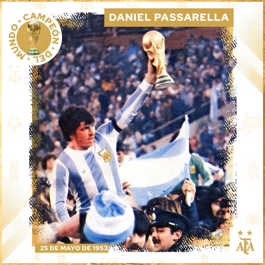 Daniel Passarella World Cup Champion Poster Picture