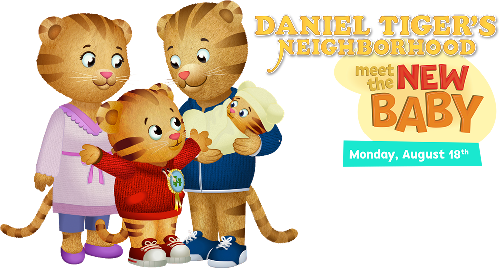 Daniel Tiger Familyand New Baby Promotion PNG