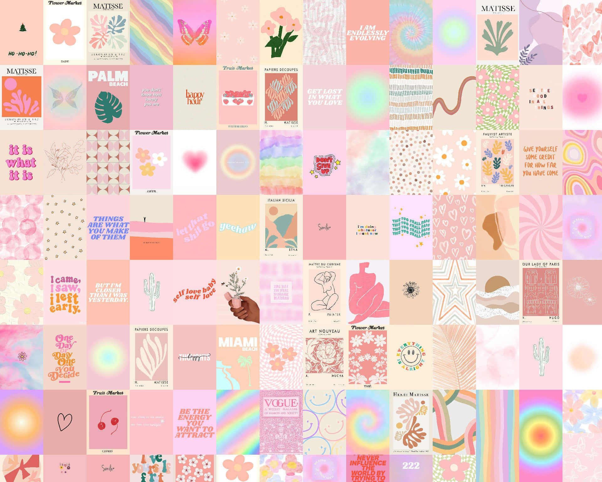 Pink Danish Pastel Aesthetic Wall Collage Kit Danish Pastel  Etsy Pastel  poster HD phone wallpaper  Peakpx