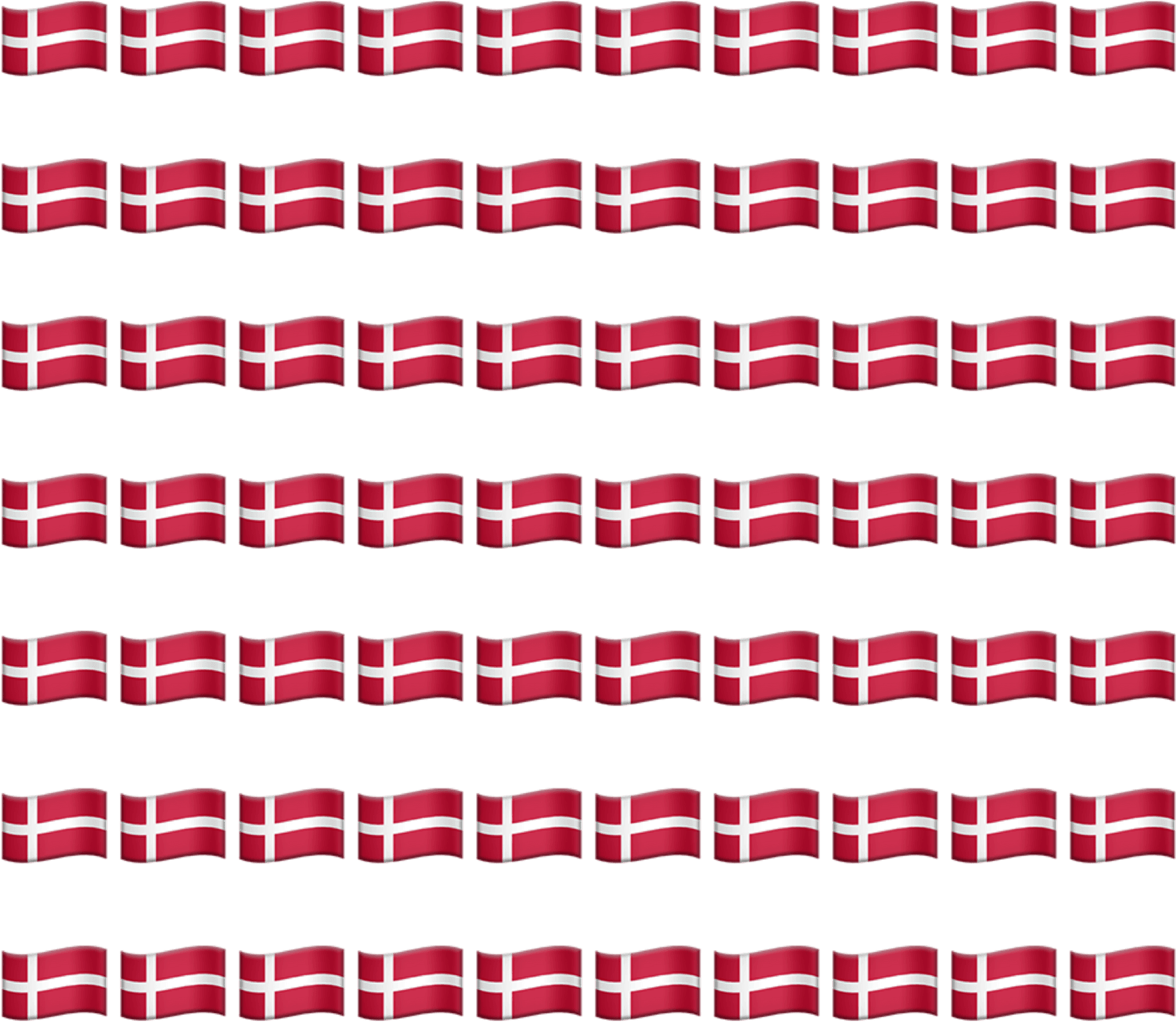 Danish Flags Display Pattern PNG