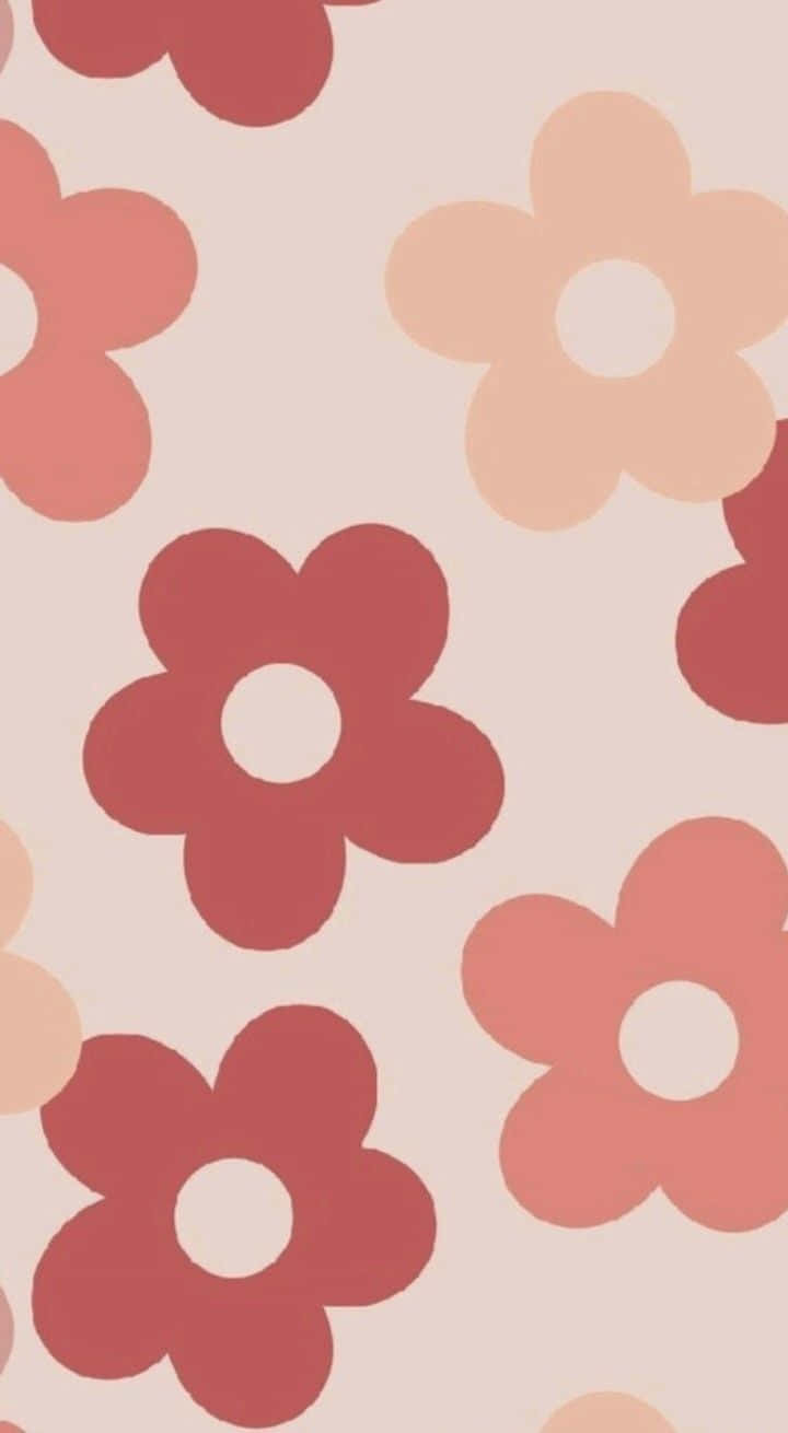 Polkadot Bunga Pastel Denmark Wallpaper