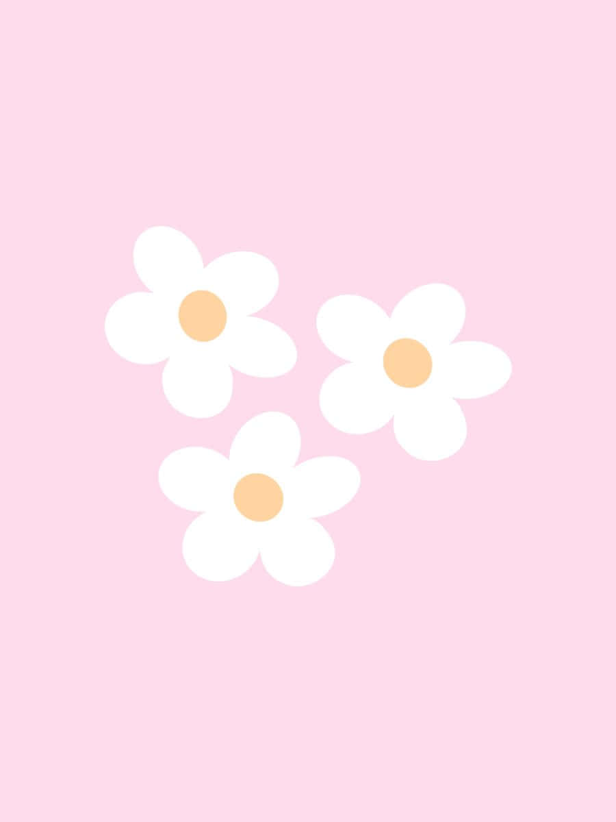 Kesederhanaan Floral Pastel Denmark Wallpaper