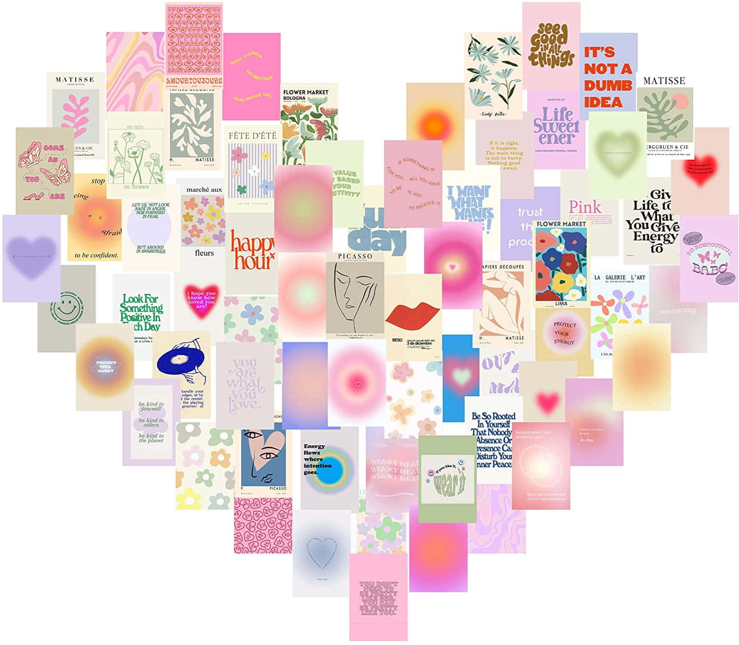 Danish Pastel Inspiration Collage Wallpaper
