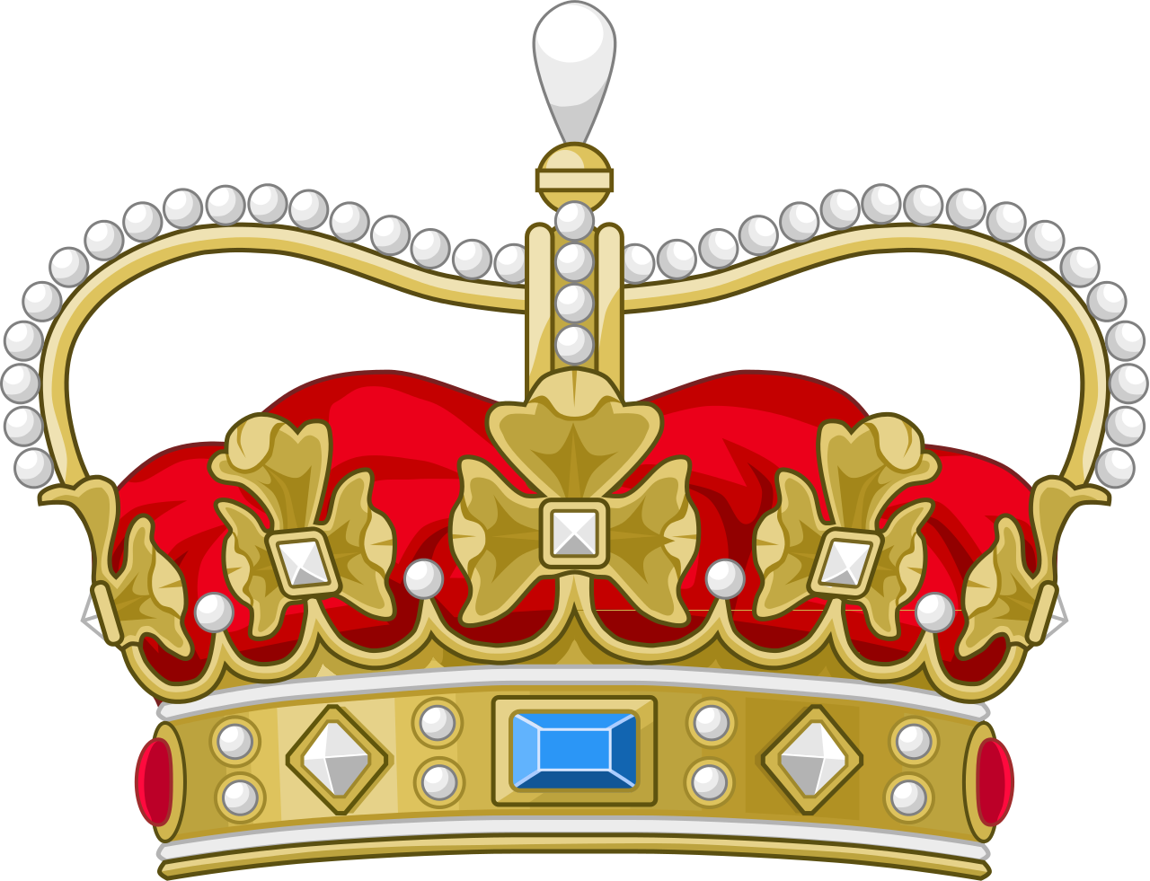 Danish Royal Crown Illustration PNG