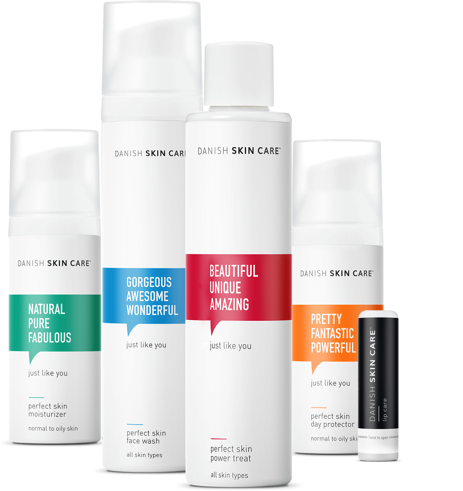 Danish Skin Care Product Range PNG