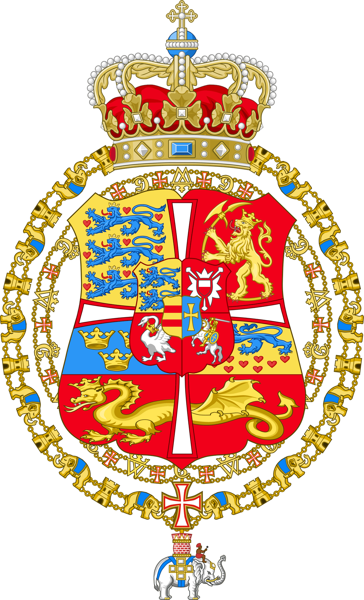 Danish_ Royal_ Coat_of_ Arms PNG