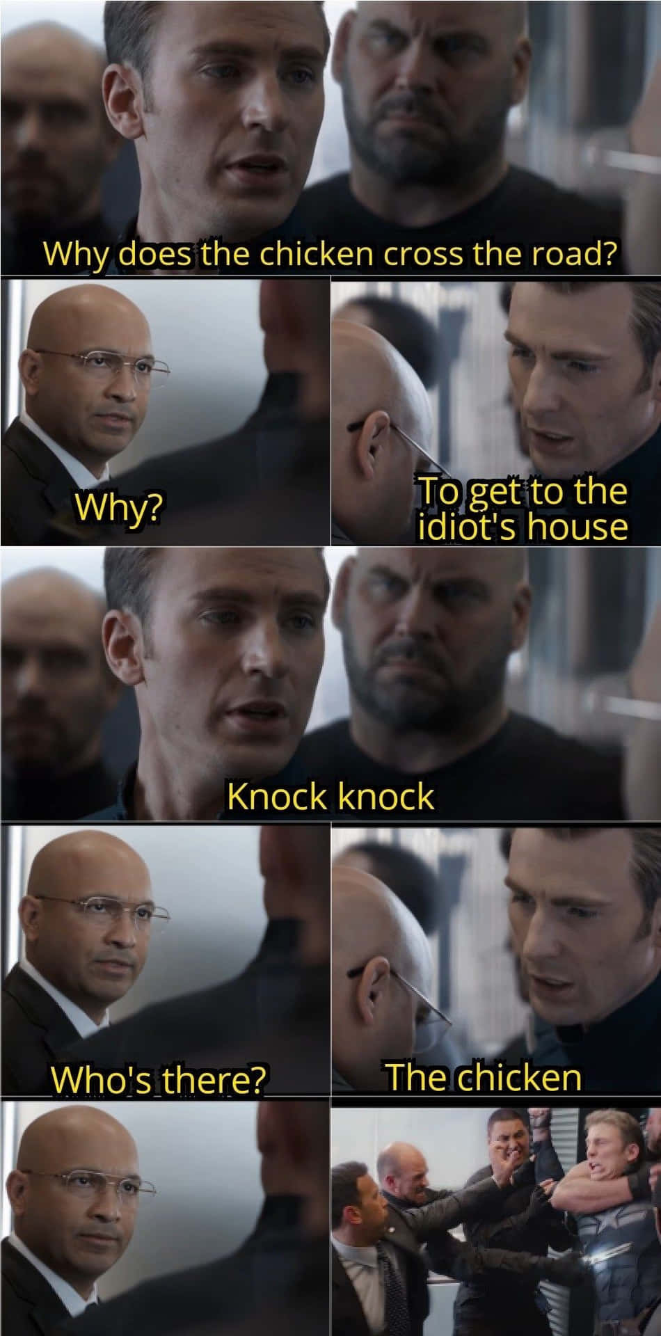 Captain America Knock Knock Dank Memes Pictures