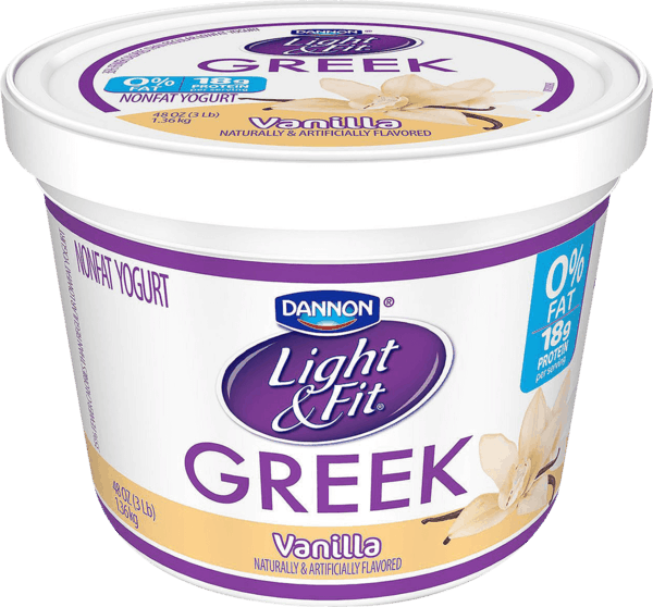 Dannon Lightand Fit Greek Yogurt Vanilla PNG