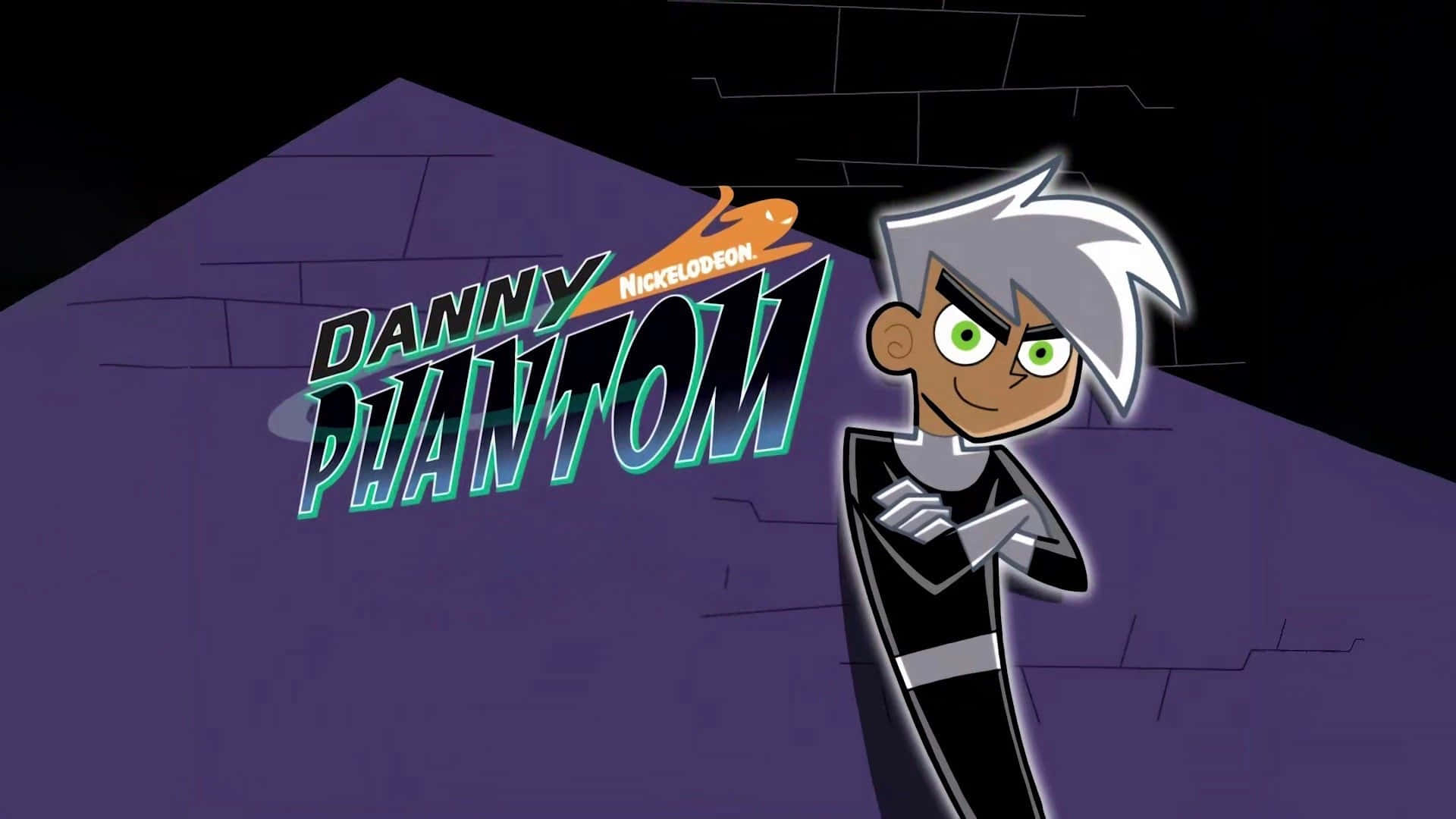 Danny Phantom, den halvt menneske, halvt spøgelse superhelt, gør et stort tapet for enhver computer eller mobil. Wallpaper