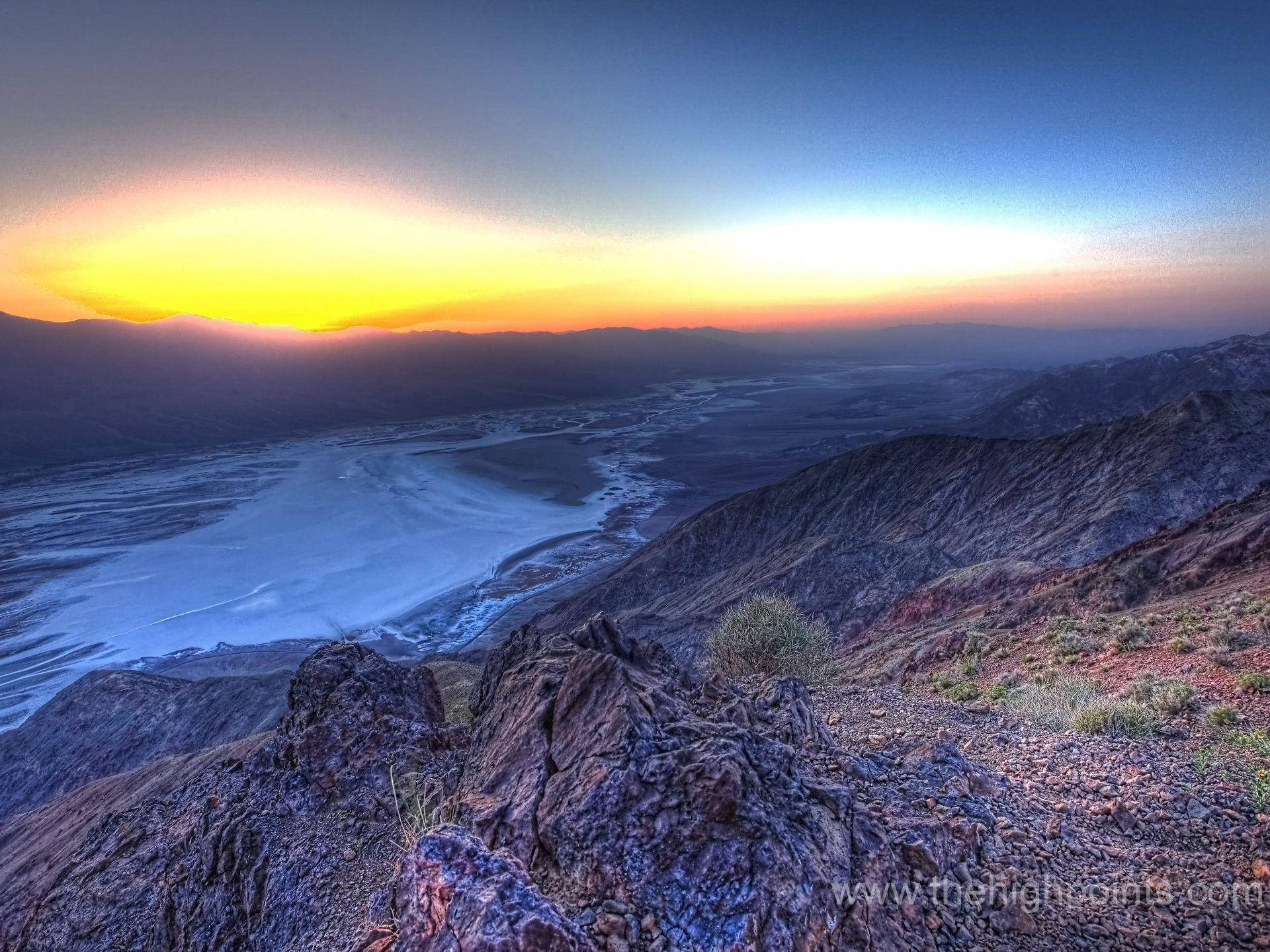Dantesutsikt I Death Valley. Wallpaper