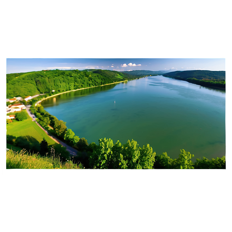 Download Danube River Austria Scenic View Png Usi | Wallpapers.com