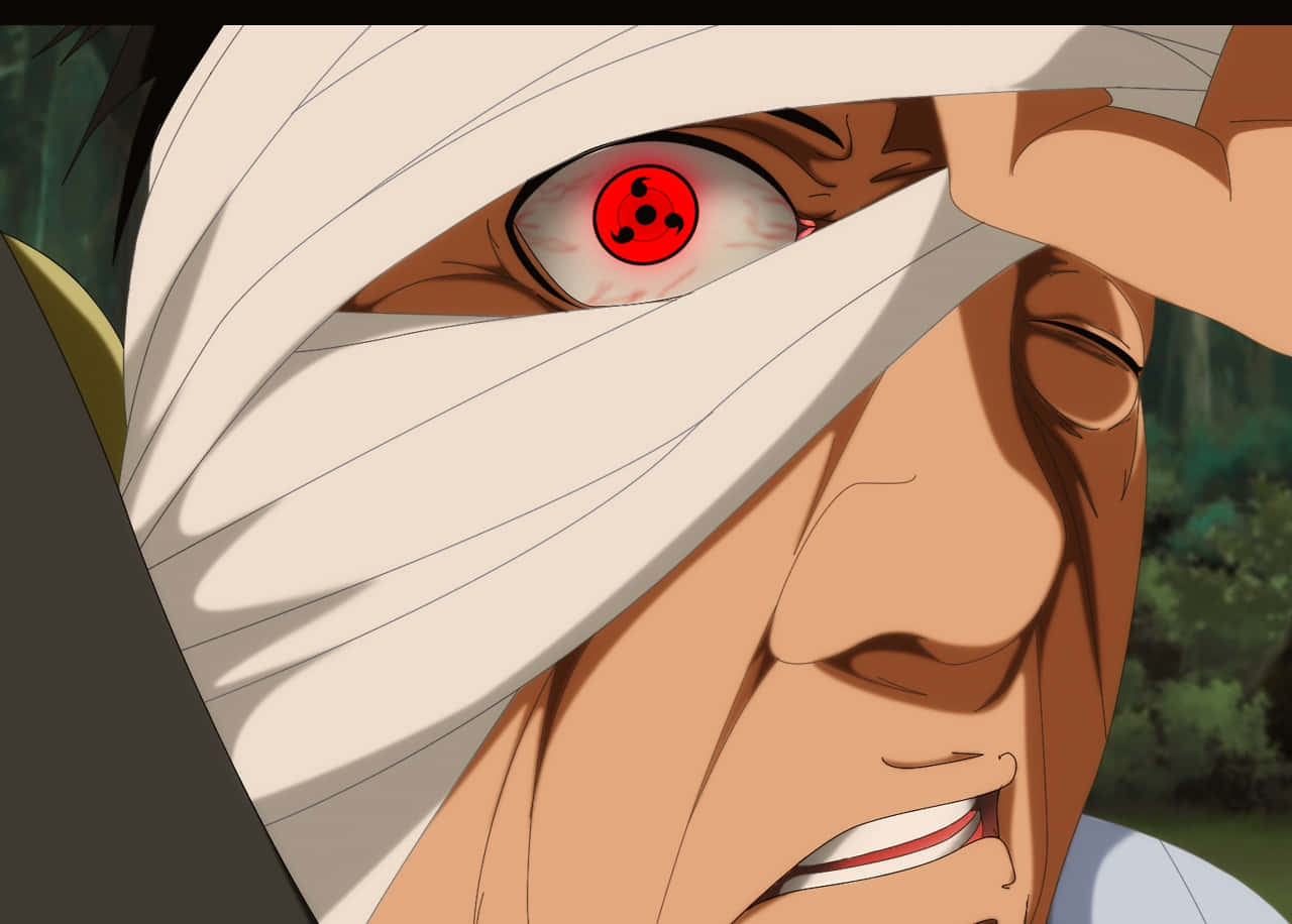 Danzo Shimura, a prominent character from Naruto Shippuden, in a dramatic pose. Wallpaper