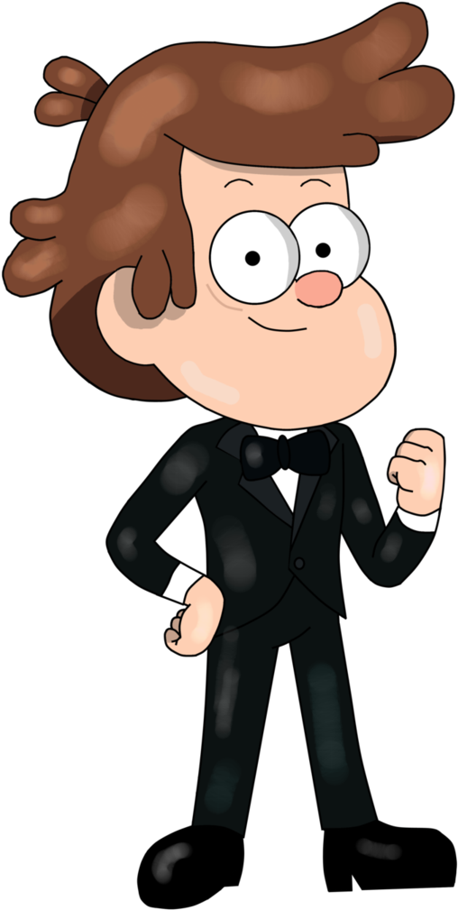 Dapper_ Animated_ Character_ Tuxedo PNG