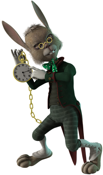 Dapper Rabbit With Pocket Watch PNG