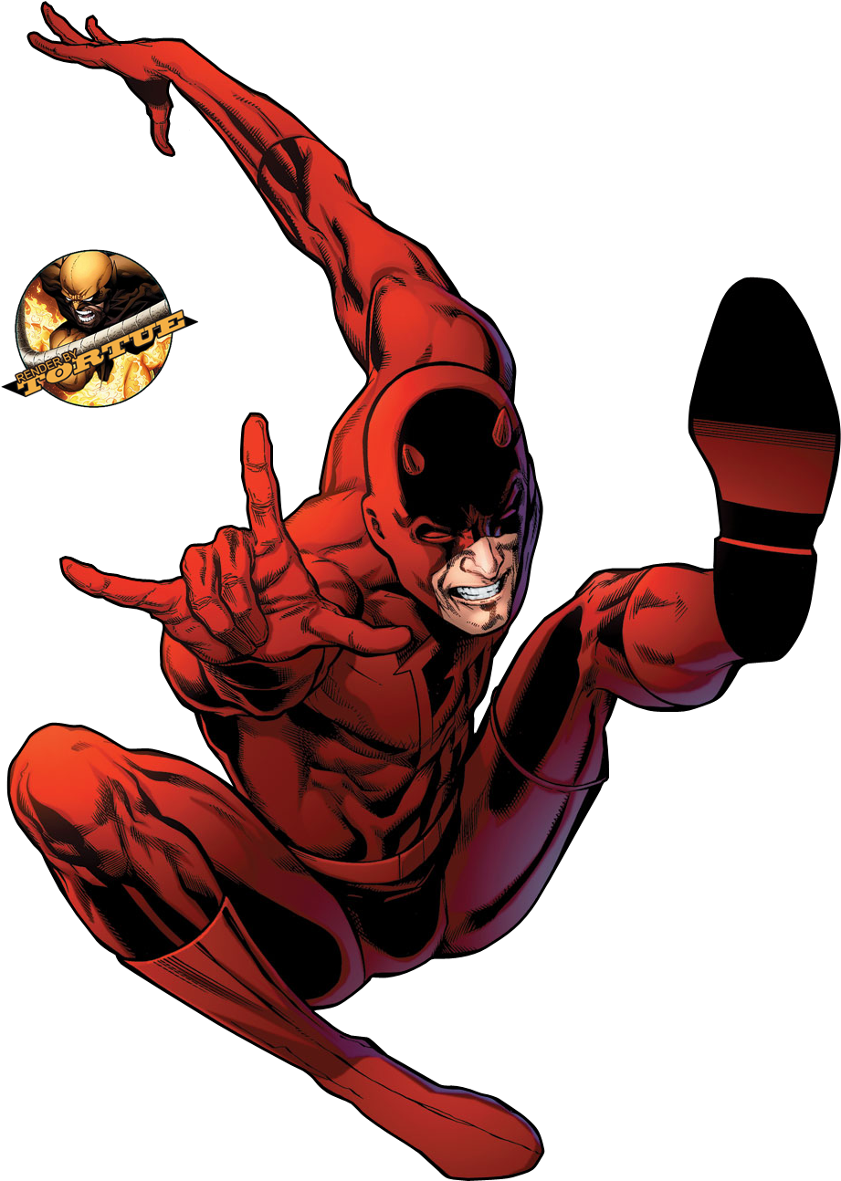 Daredevil Action Pose Marvel Comics PNG
