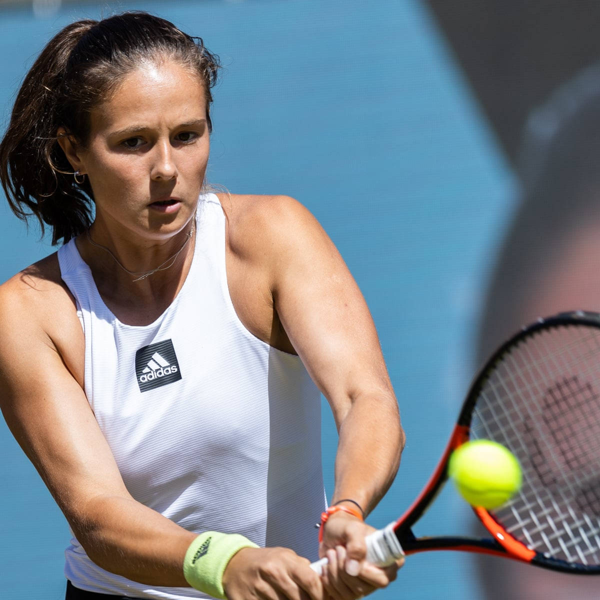 Daria Kasatkina in action on the tennis court Wallpaper