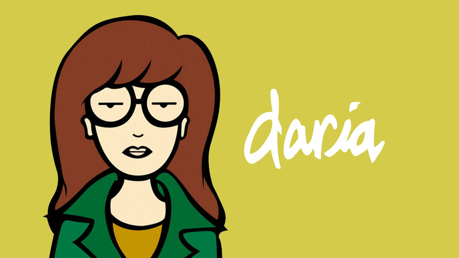 Daria Poster In Yellow Background