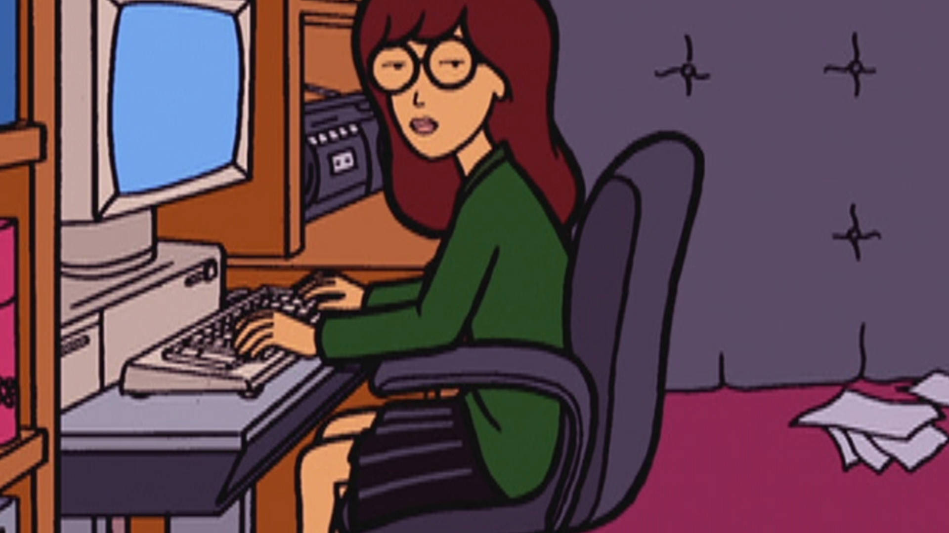 Daria Working At Home Background