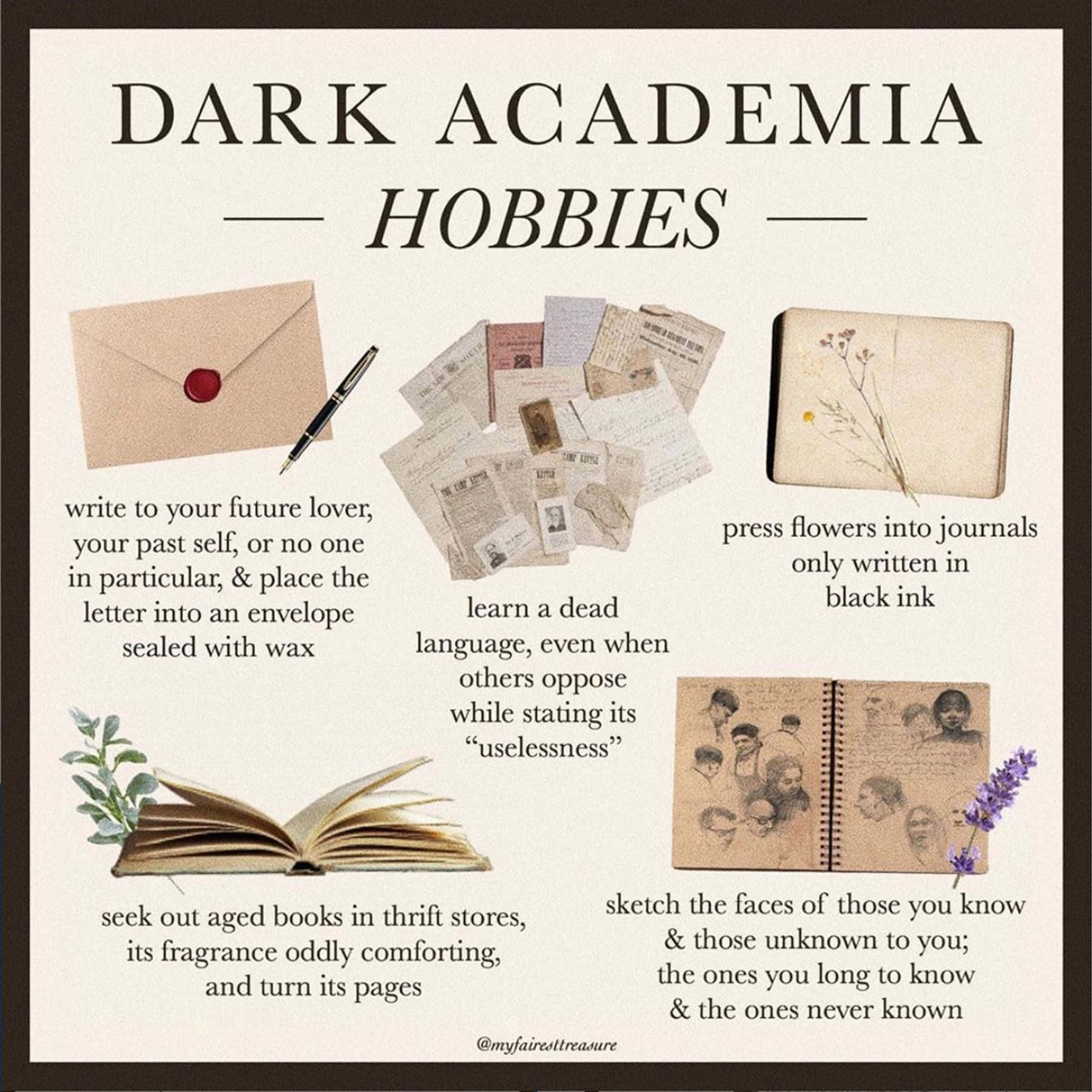 Dark Academia Aesthetic Library