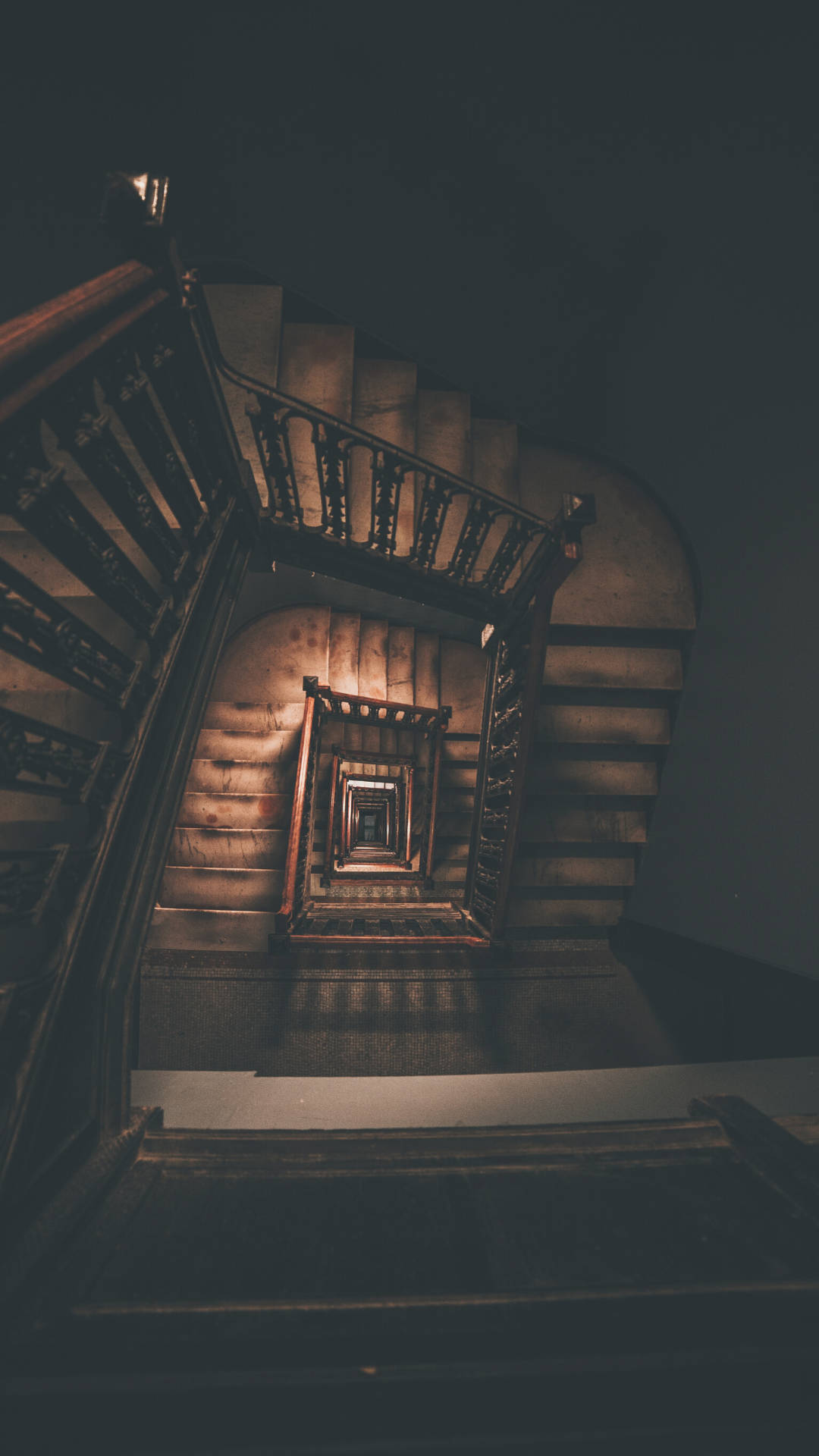 Dark Academia Aesthetic Staircase Wallpaper