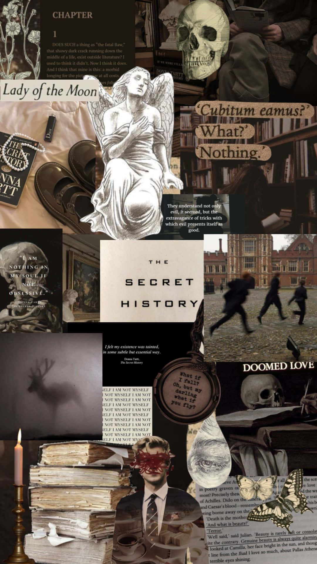 Dark Academia Collage_ History Aesthetic Wallpaper
