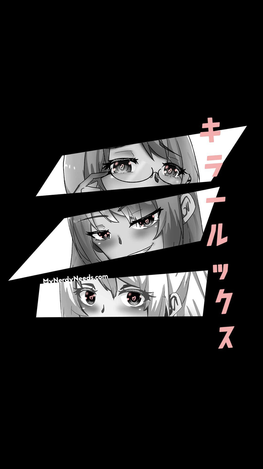Dark Aesthetic Anime Girls' Eyes Wallpaper