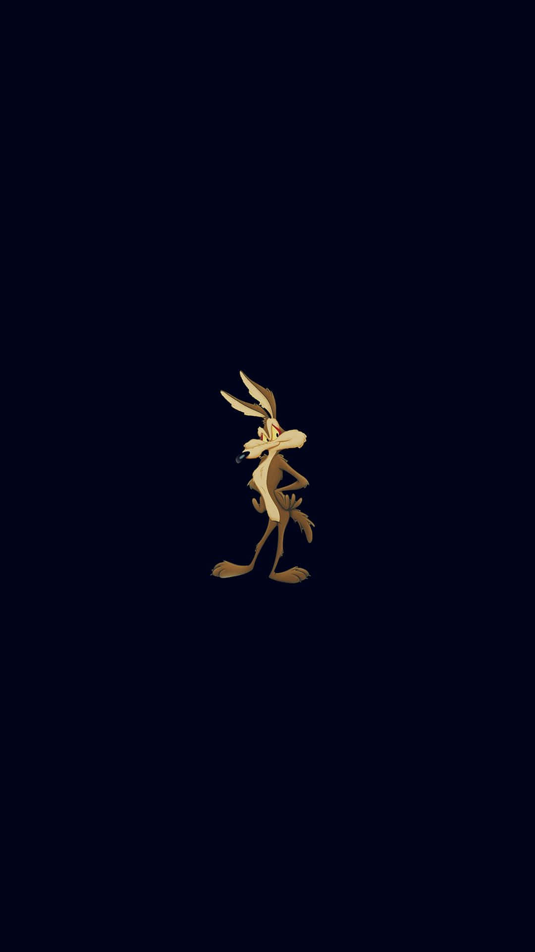 Et guldkanin logo på et mørkt baggrund Wallpaper