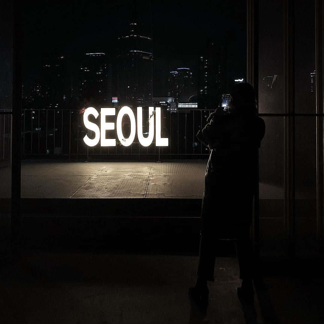 Seoullicht Dunkel Ästhetisches Bild