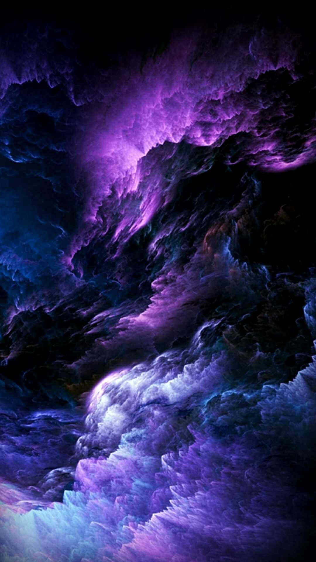 Dark Aesthetic Purple Clouds Picture