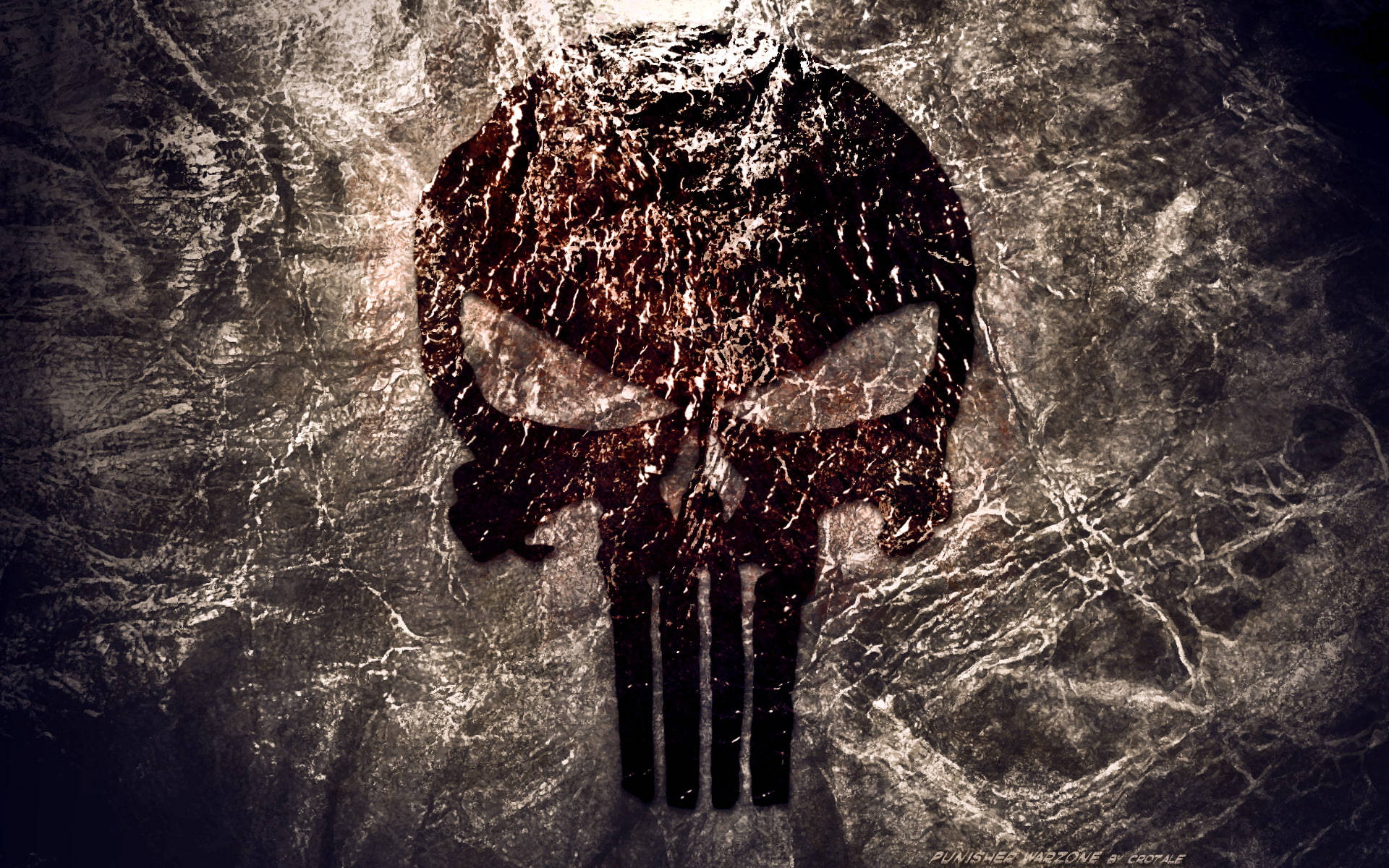 Dark Aesthetic Punisher Logo Wallpaper