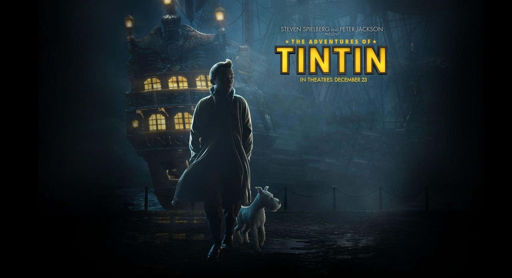 Mörkestetik: Tintins Äventyr. Wallpaper