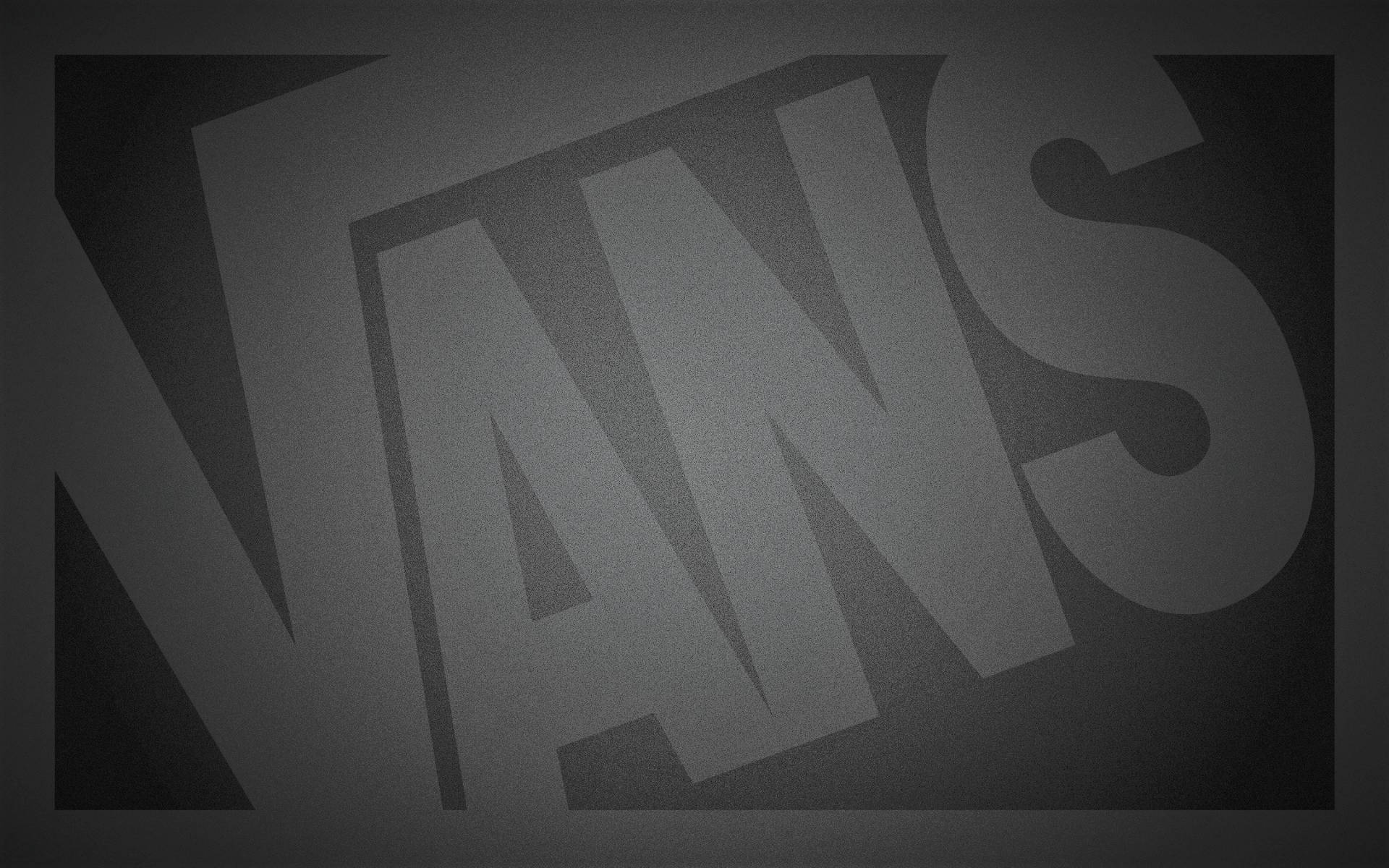 Mörktestetiskt Vans-logotyps Tapet Wallpaper