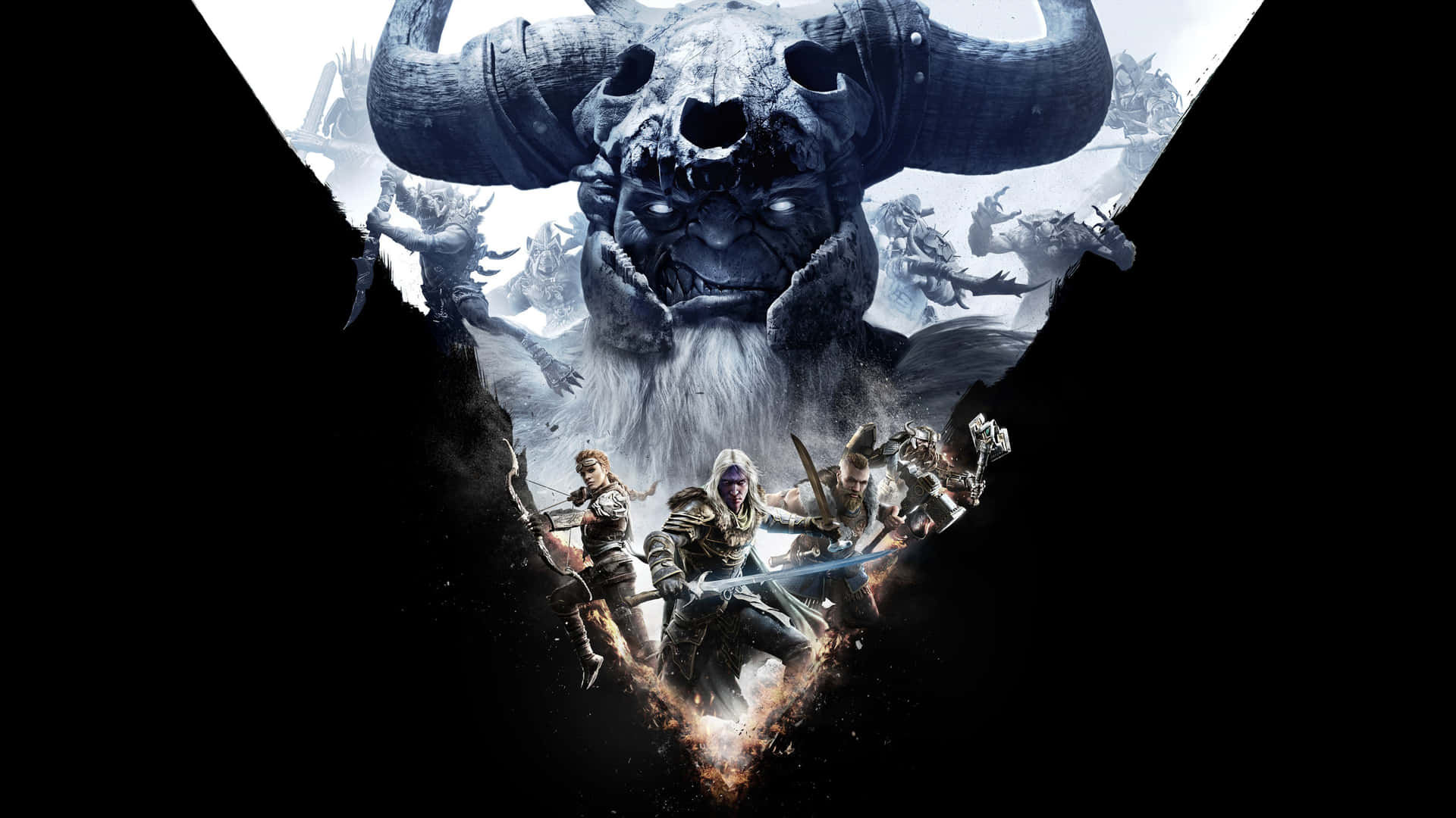Dark Alliance - Epic Game Action Scene Wallpaper