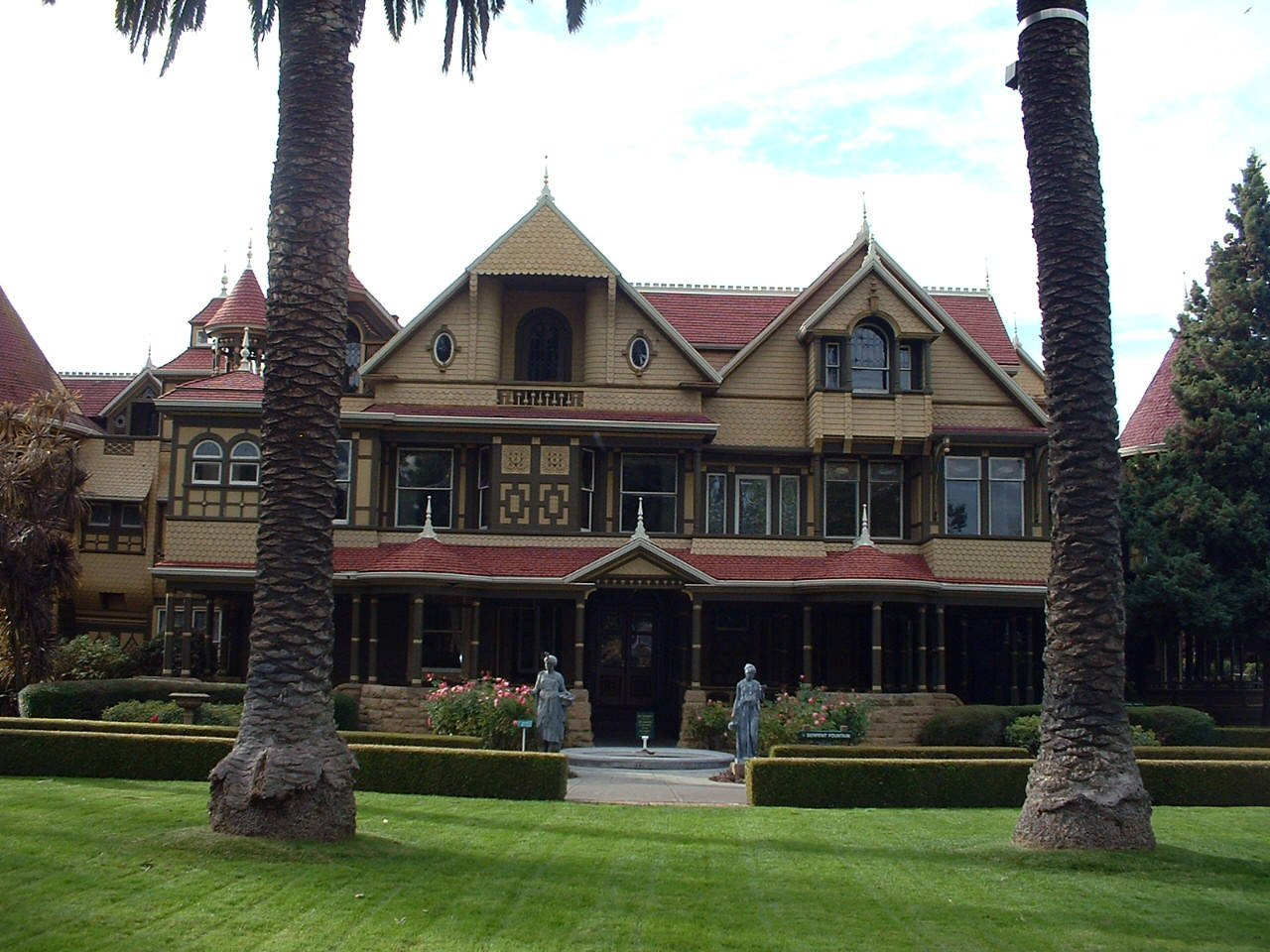 Dark And Gloomy Winchester Mystery House Background