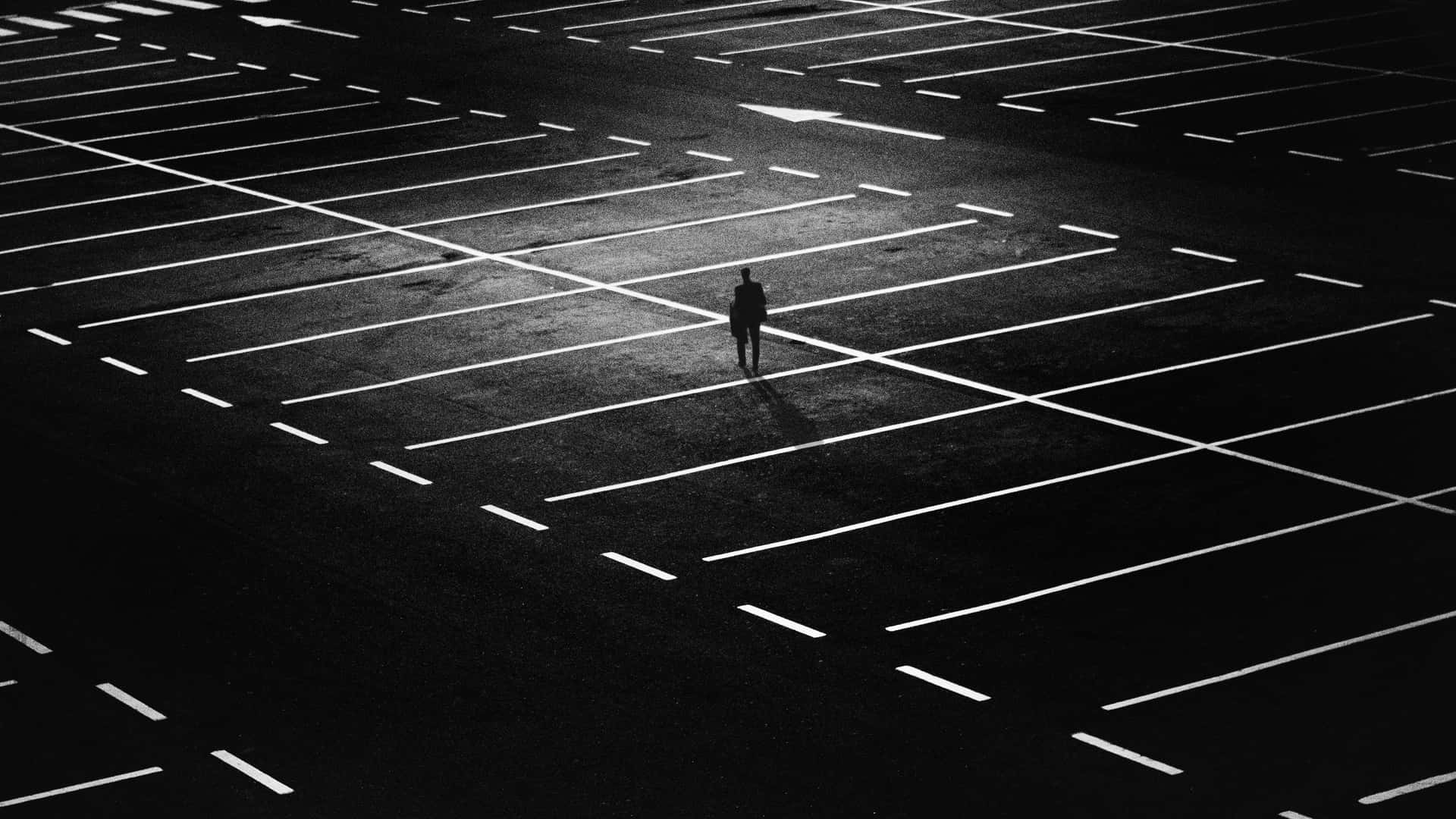 Dark And Lonely Parking Lot Picture