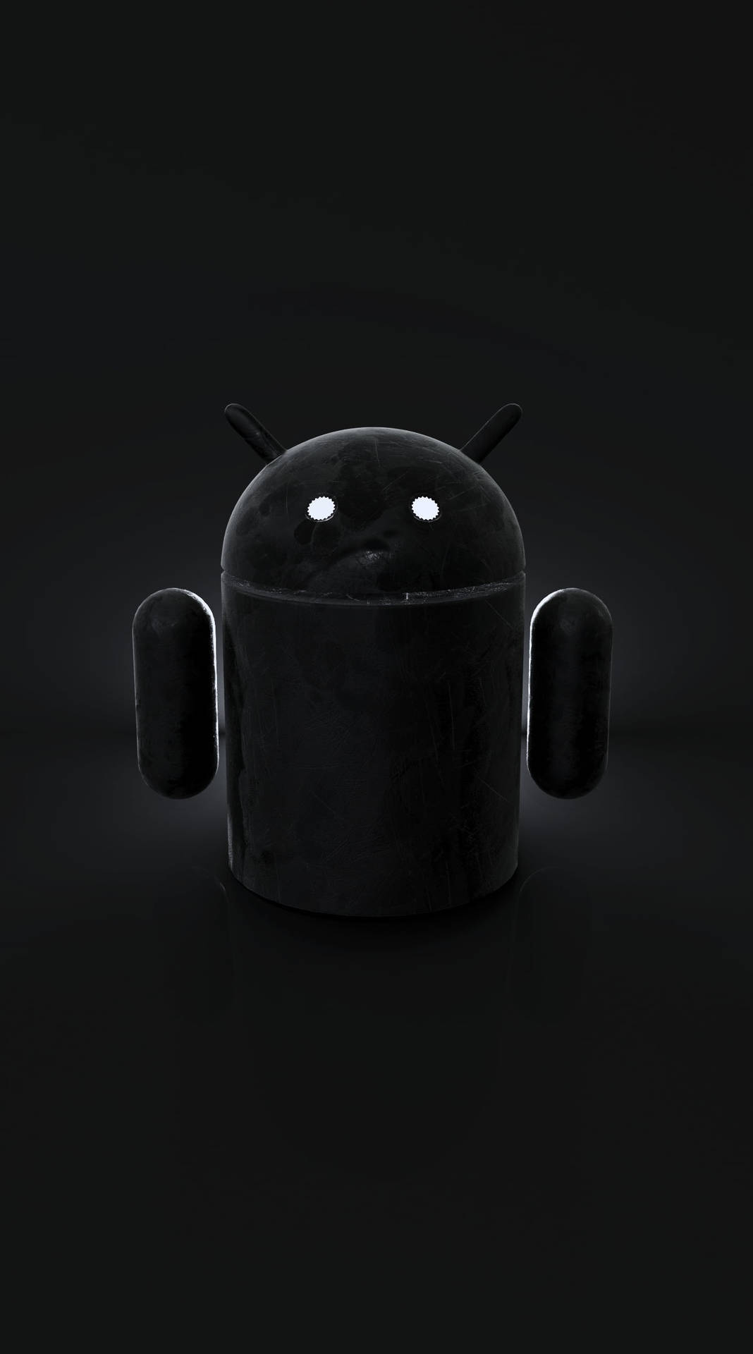 Logode Android Oscuro En 3d Fondo de pantalla