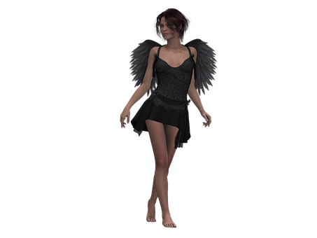 Dark Angel Fantasy Figure PNG