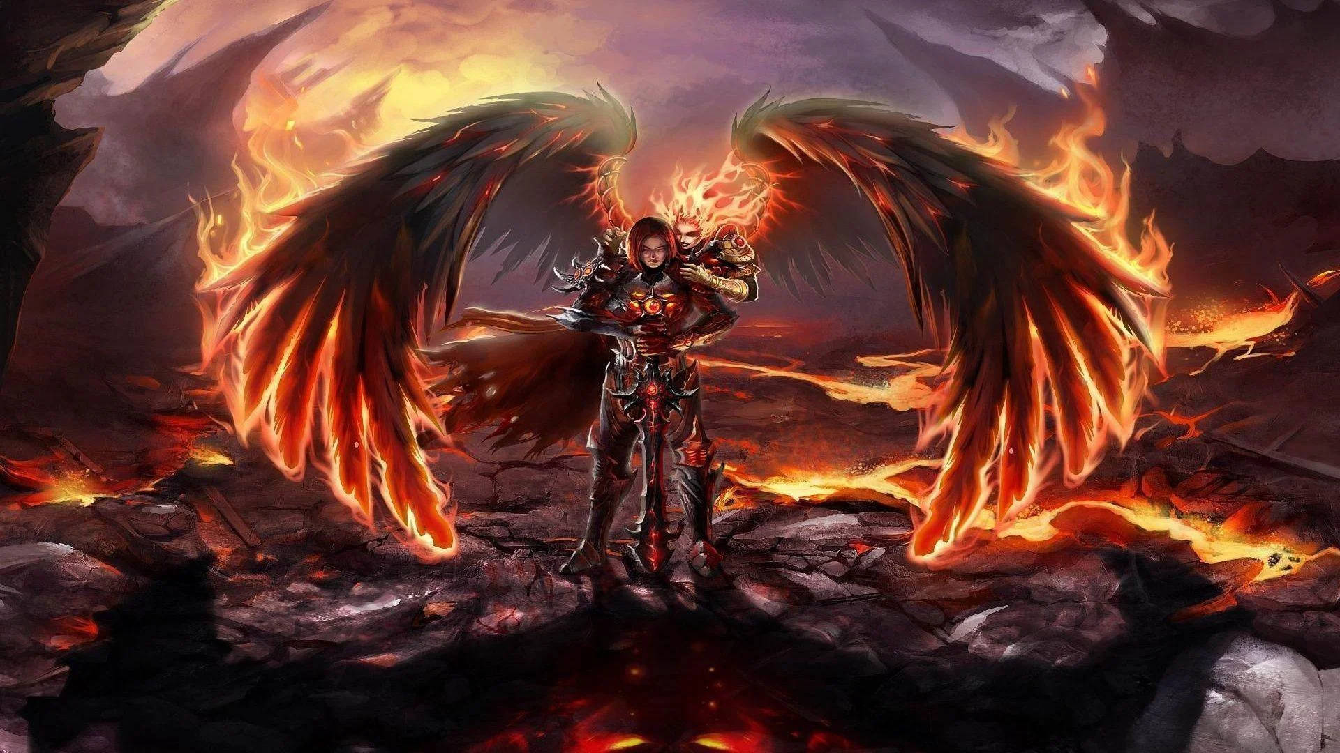 Dark Angel In Flames