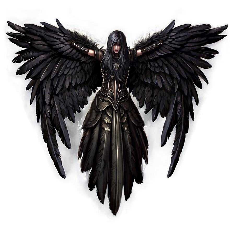 Dark Angel Wings Illustration Png Apq14 PNG