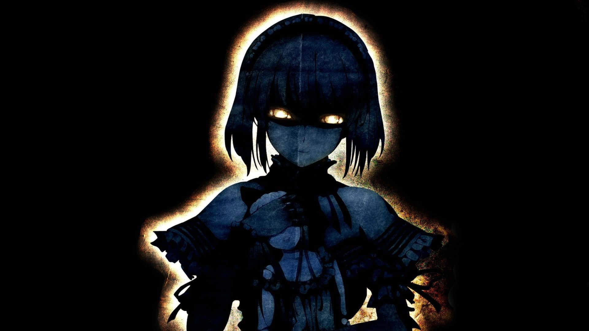 Artede Una Chica Anime Oscura. Fondo de pantalla