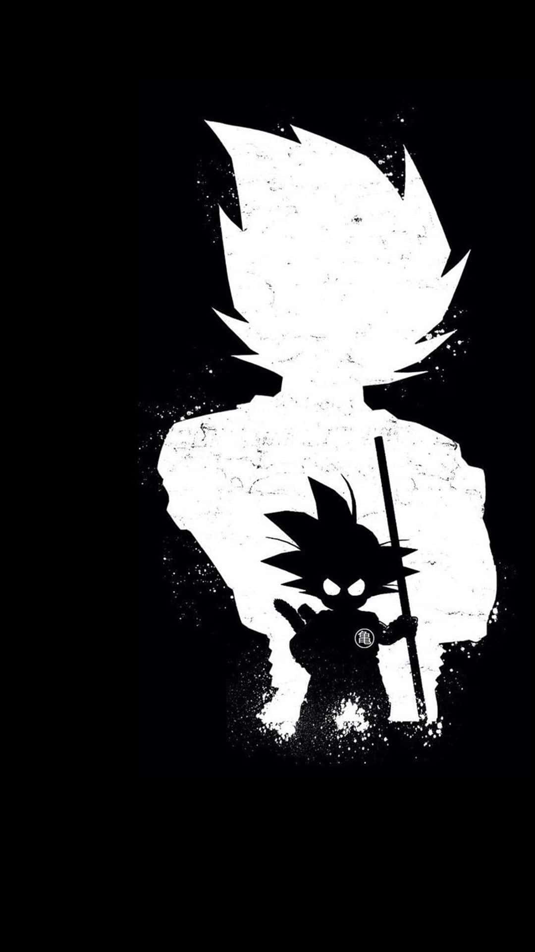 Mørk Anime Goku Kunst Baggrund Wallpaper