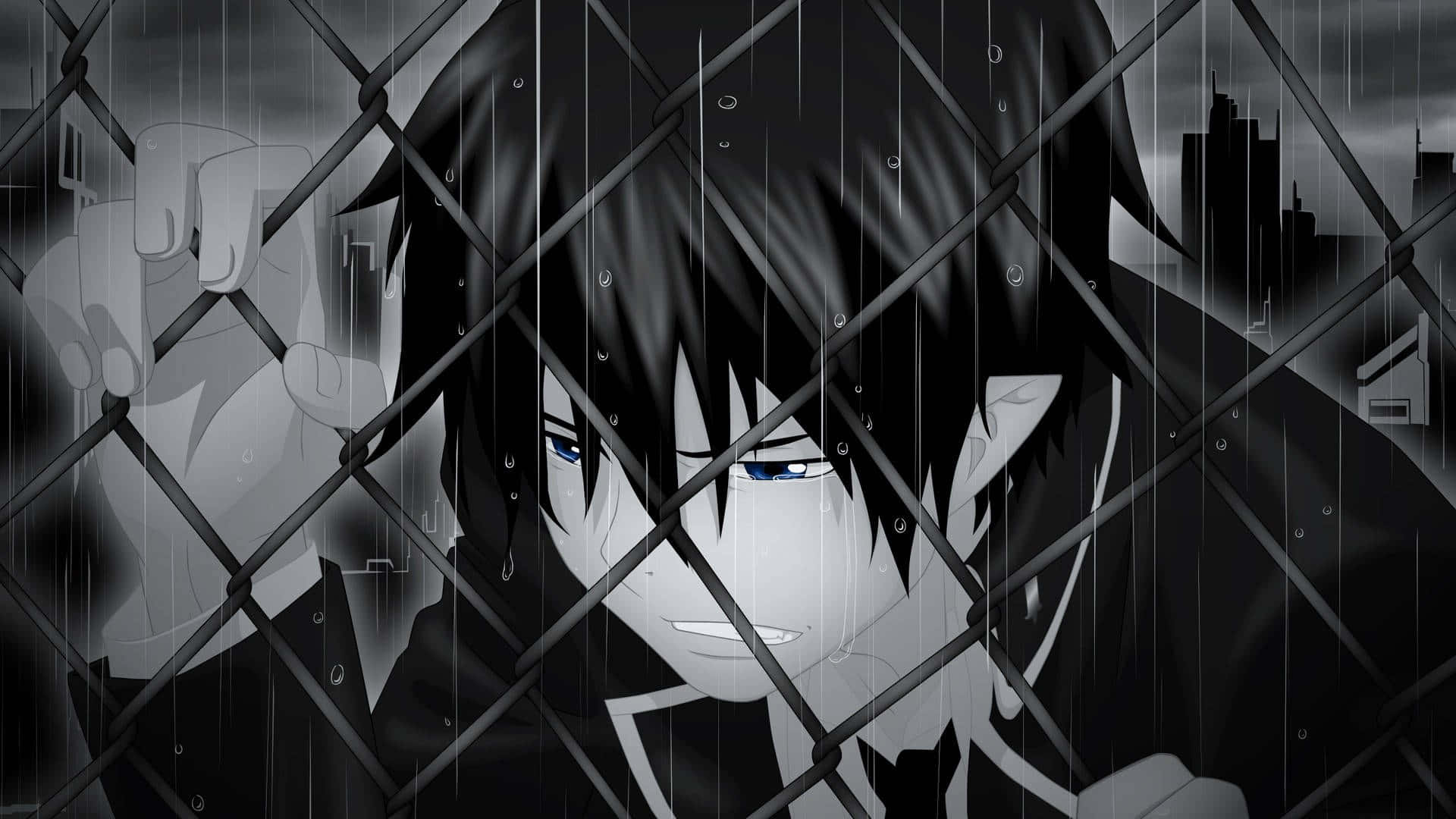 Mysterious Dark Anime Boy Wallpaper