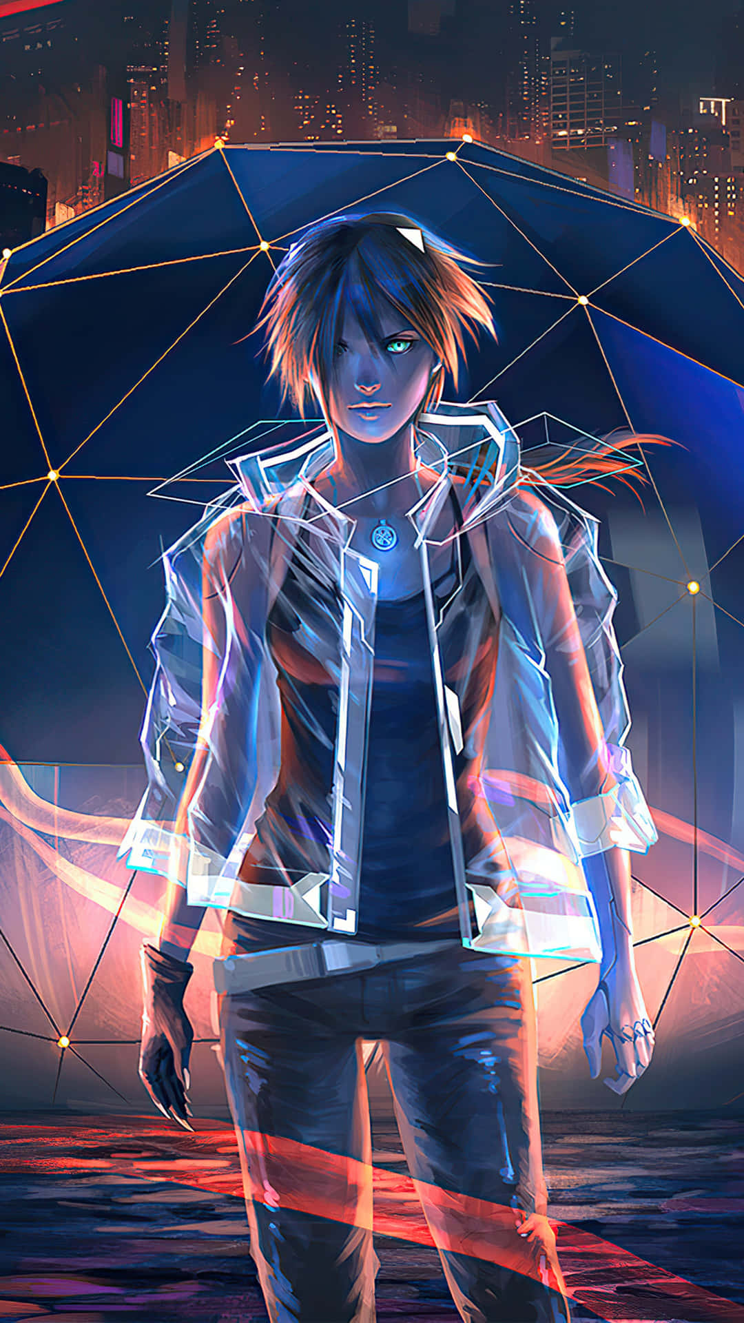 Download A mysterious dark anime boy with style. Wallpaper