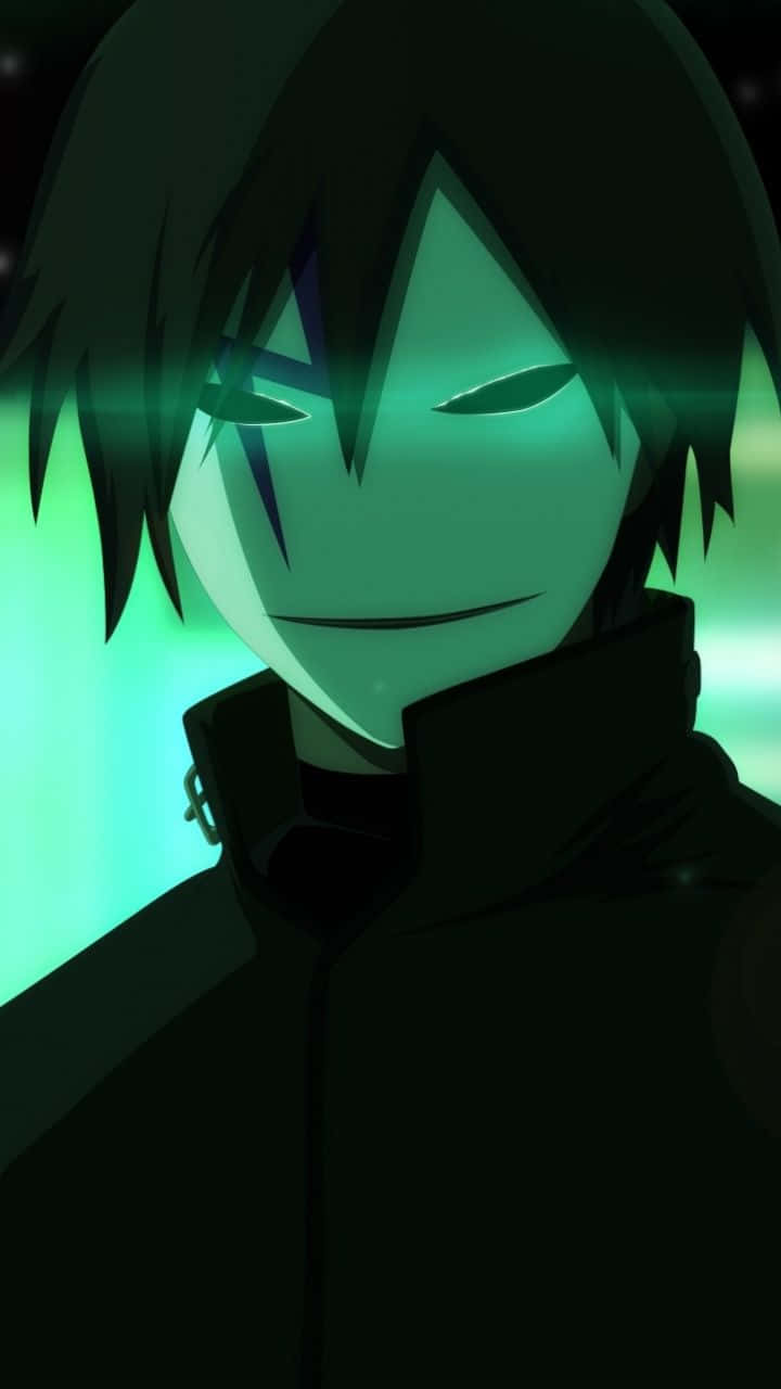 A Dark Anime Boy With An Intense Stare Wallpaper