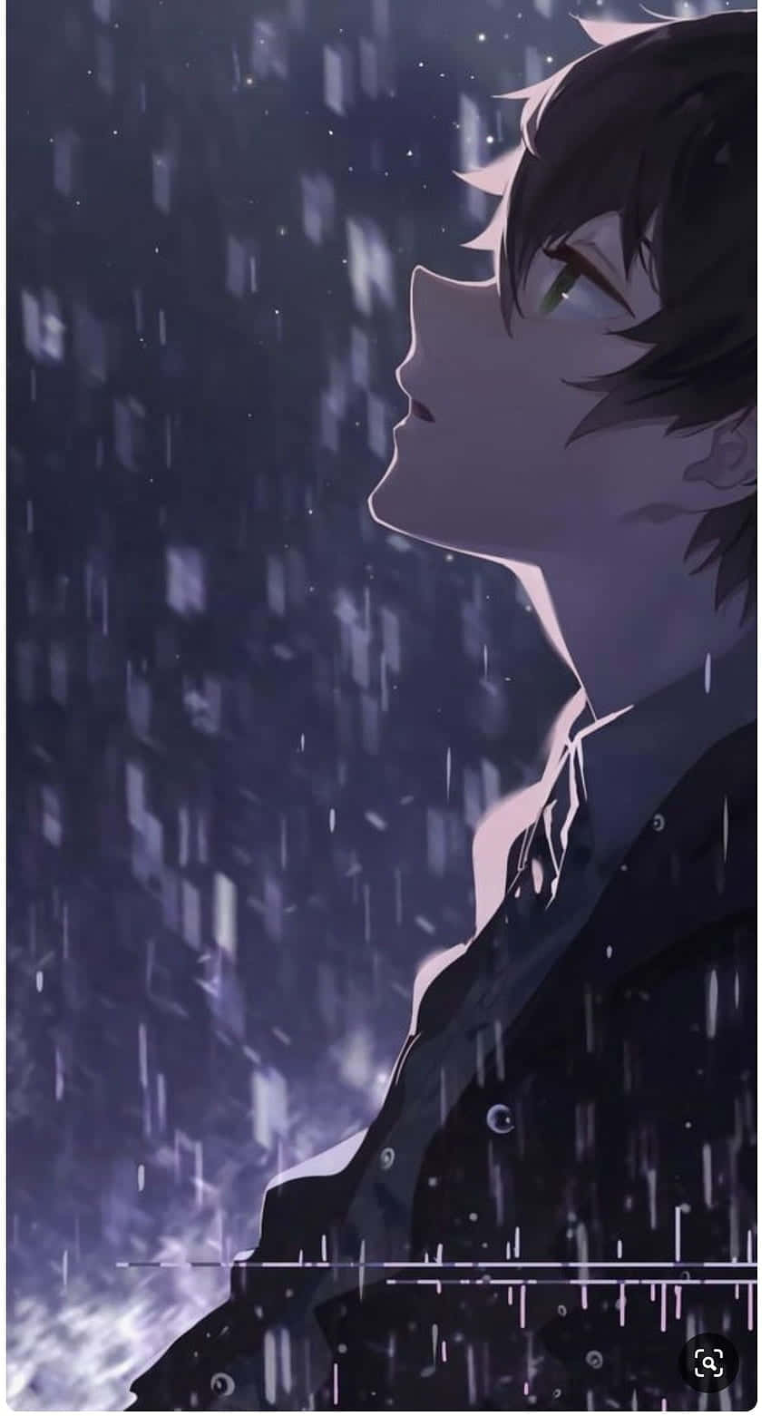 A Dark Anime Boy Madly Holding a Sword Wallpaper