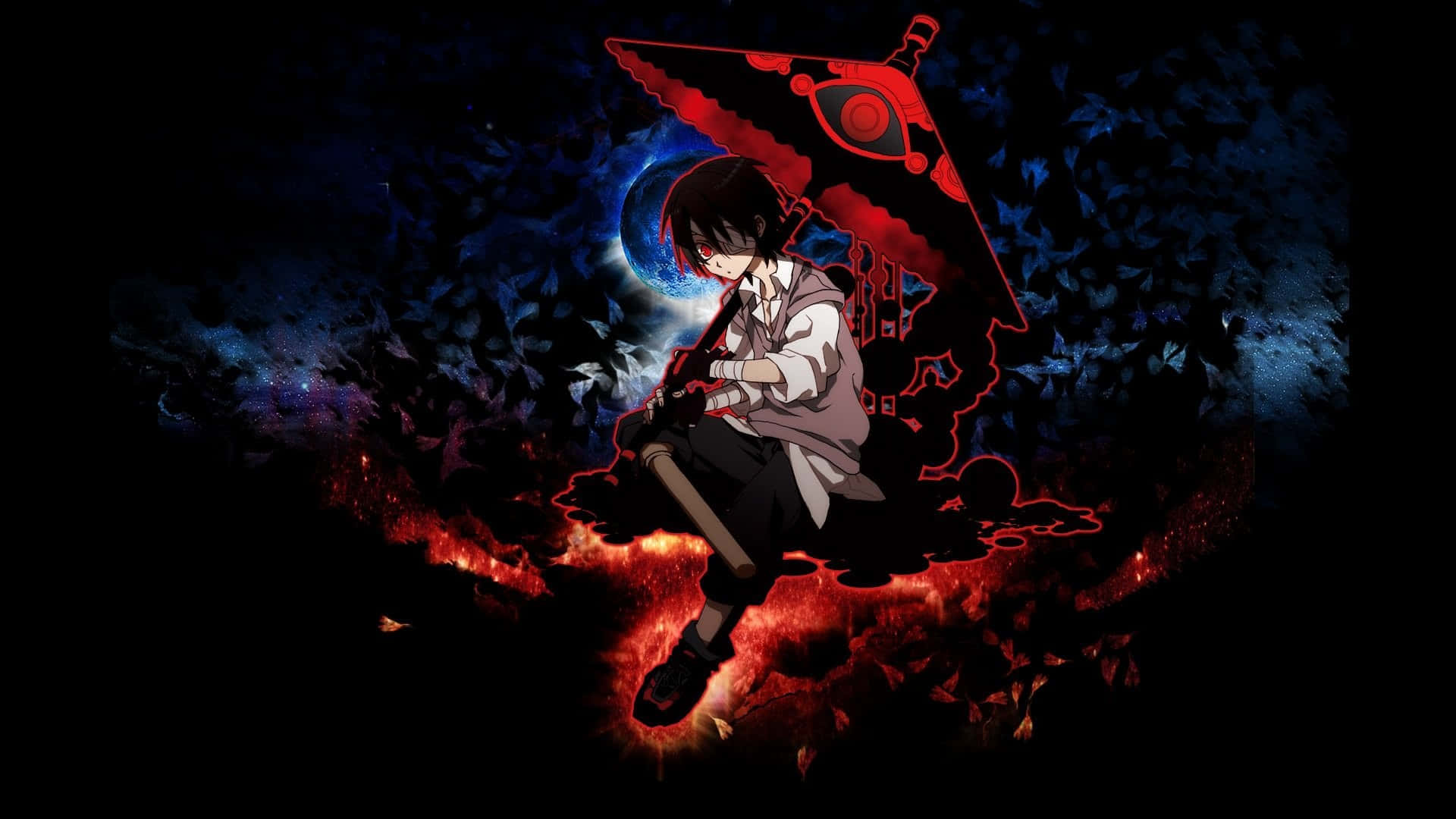 An Outcasted Dark Anime Boy Wallpaper