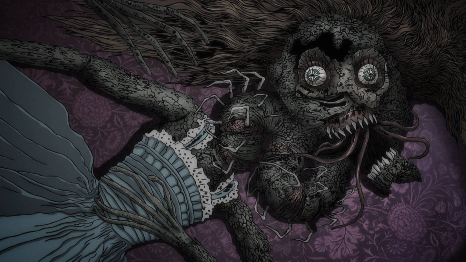 Mørk anime monstrøs model Fuchi Wallpaper