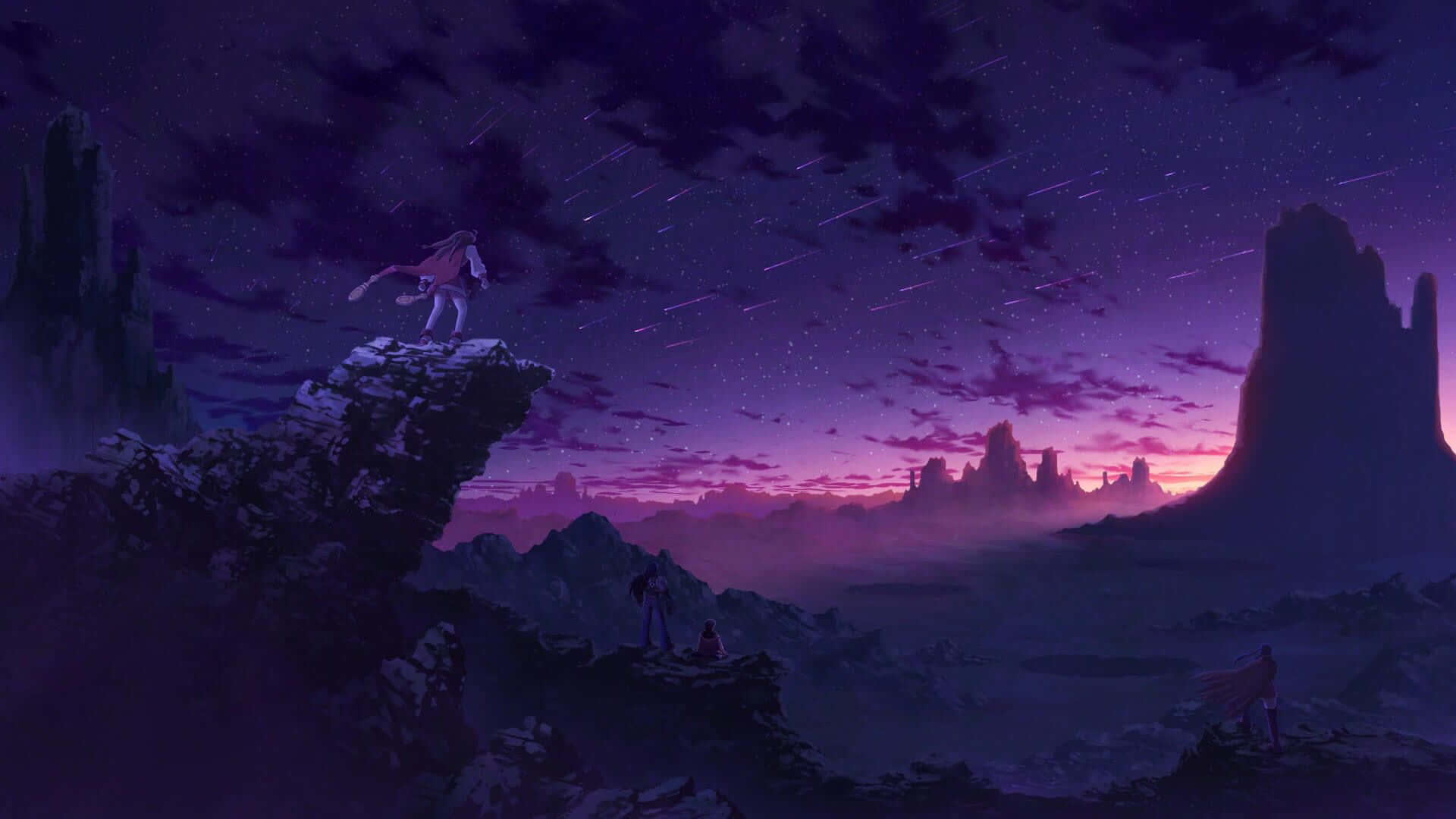 "Dark Anime Landscape", Wallpaper